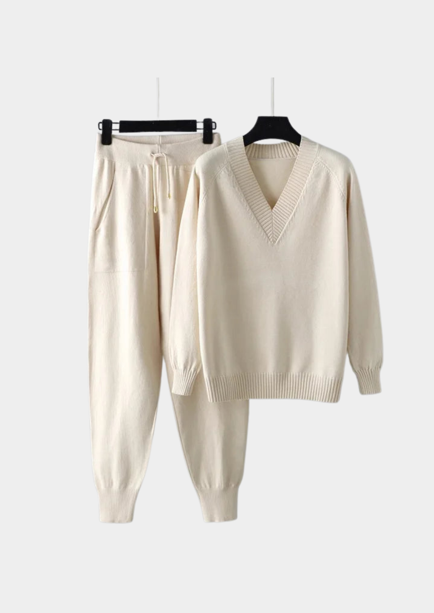 Women's Two-Piece Knit Set – Sweater and Pants