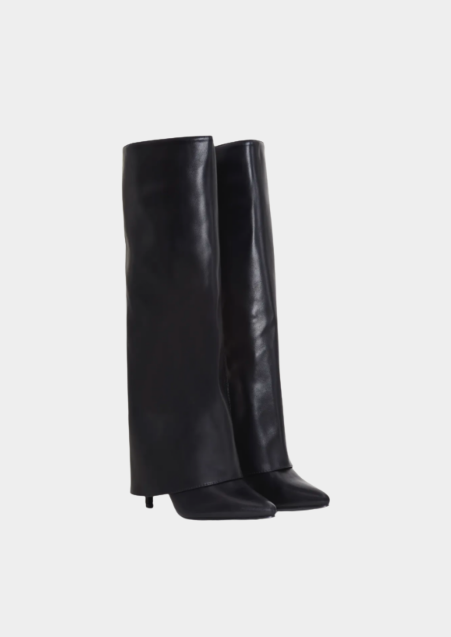 Women's Knee-High Boots – Heel and Side-Zip Design