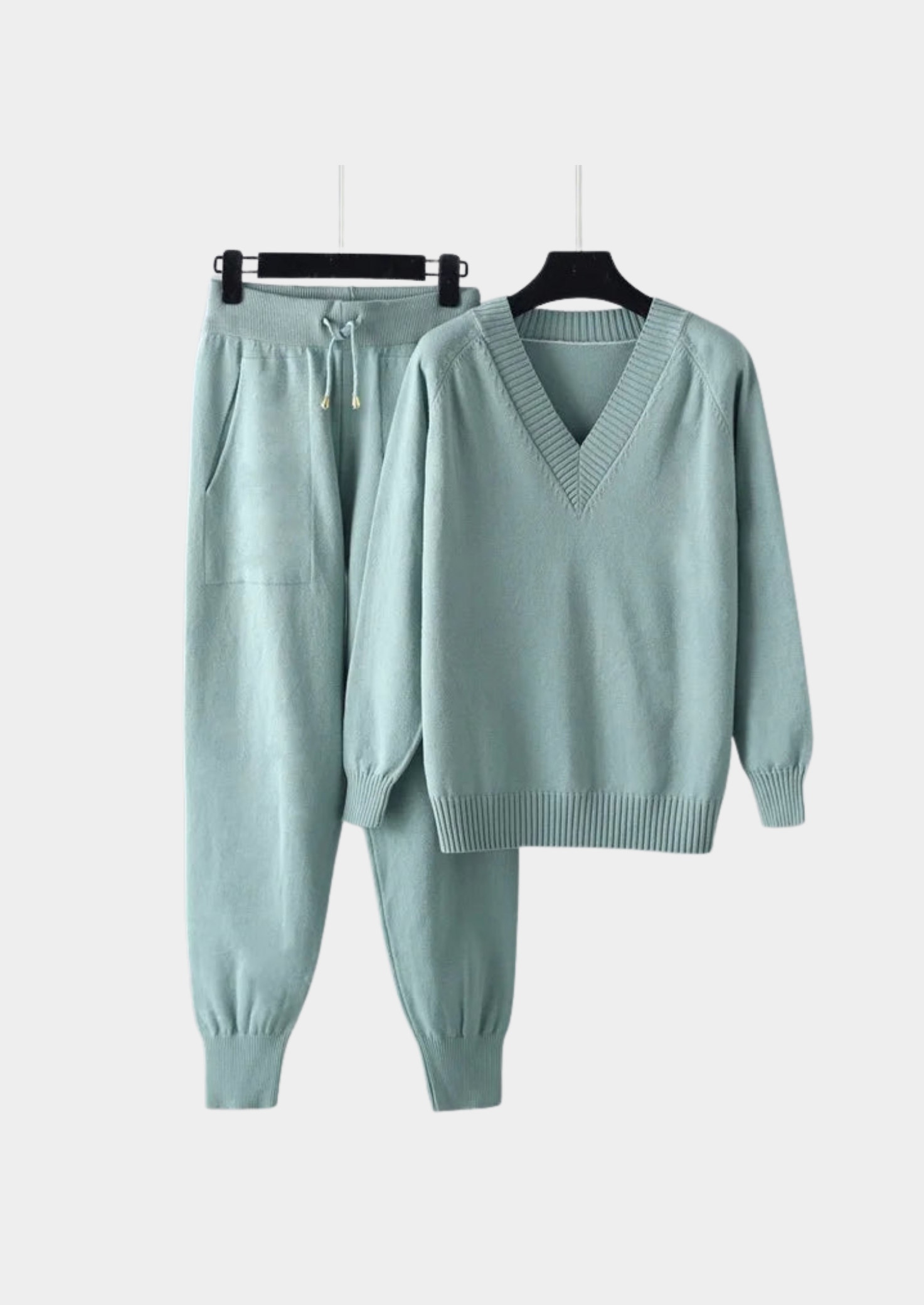 Women's Two-Piece Knit Set – Sweater and Pants