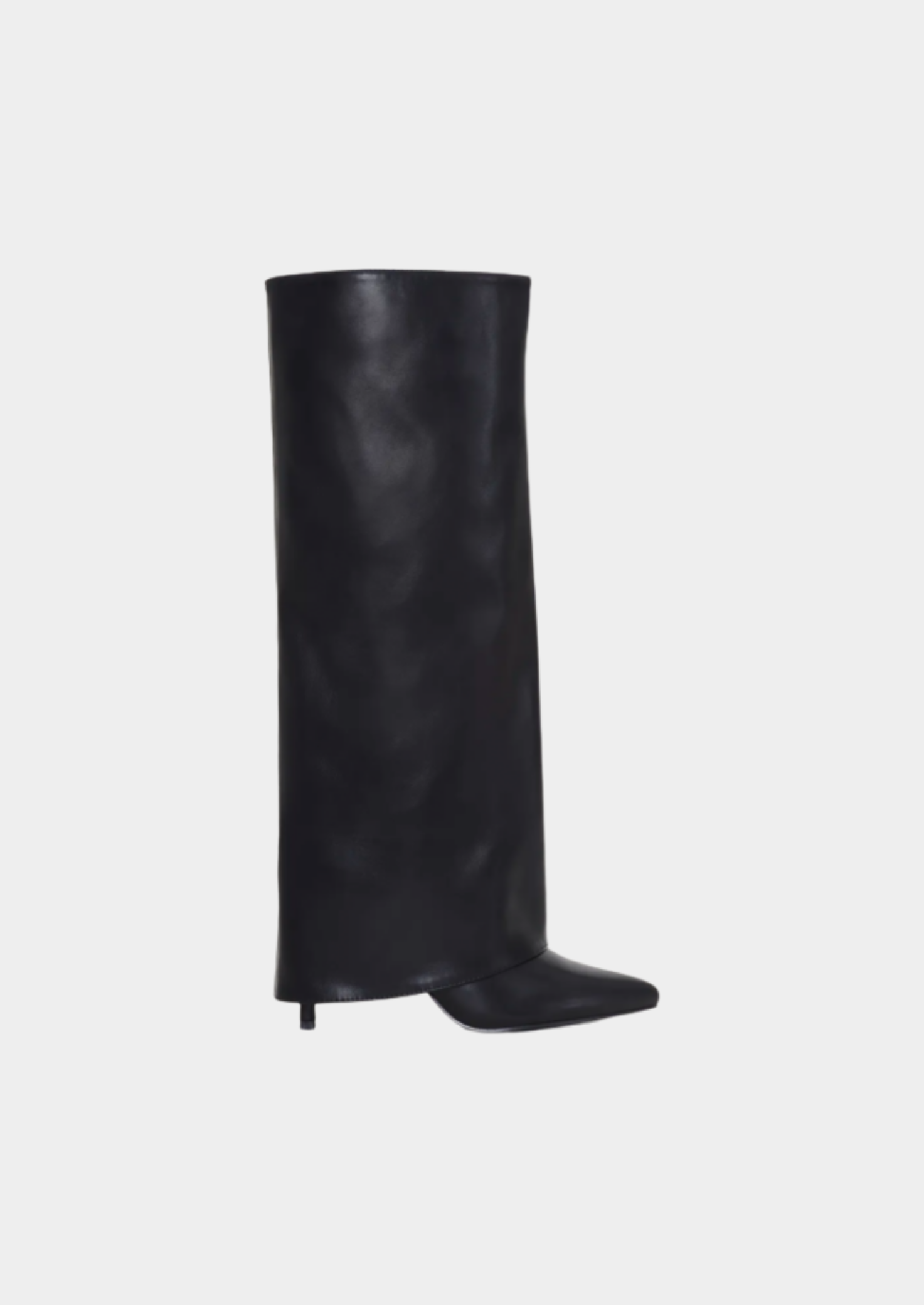 Women's Knee-High Boots – Heel and Side-Zip Design