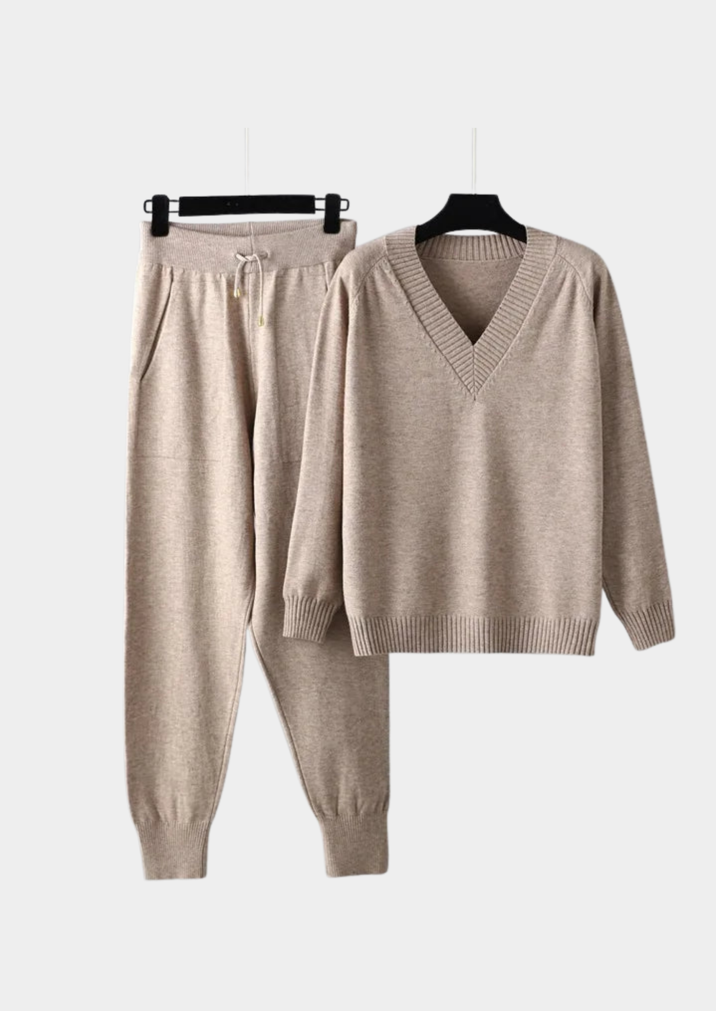Women's Two-Piece Knit Set – Sweater and Pants