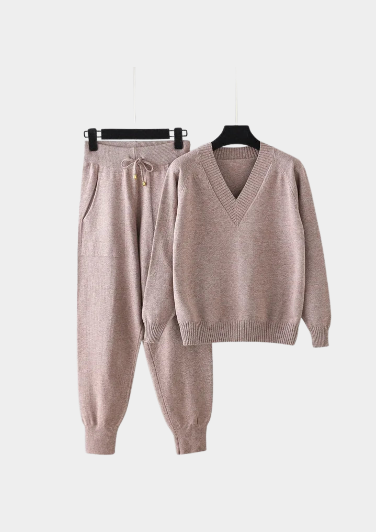 Women's Two-Piece Knit Set – Sweater and Pants