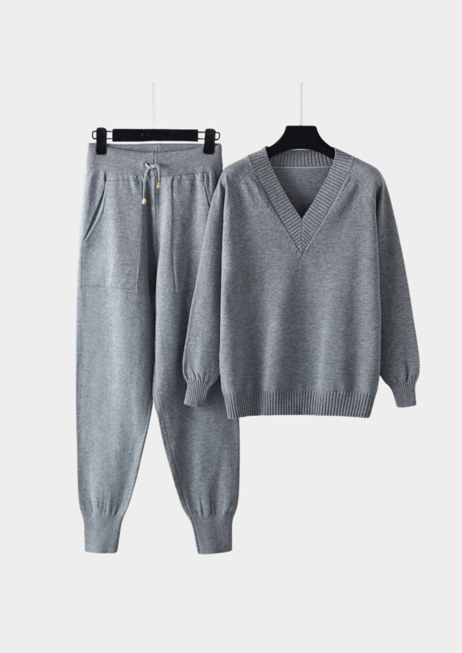 Women's Two-Piece Knit Set – Sweater and Pants