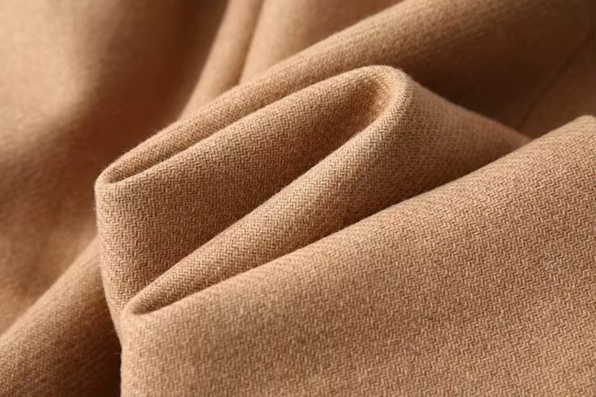 Women's Long Wool-Blend Coat with Belt