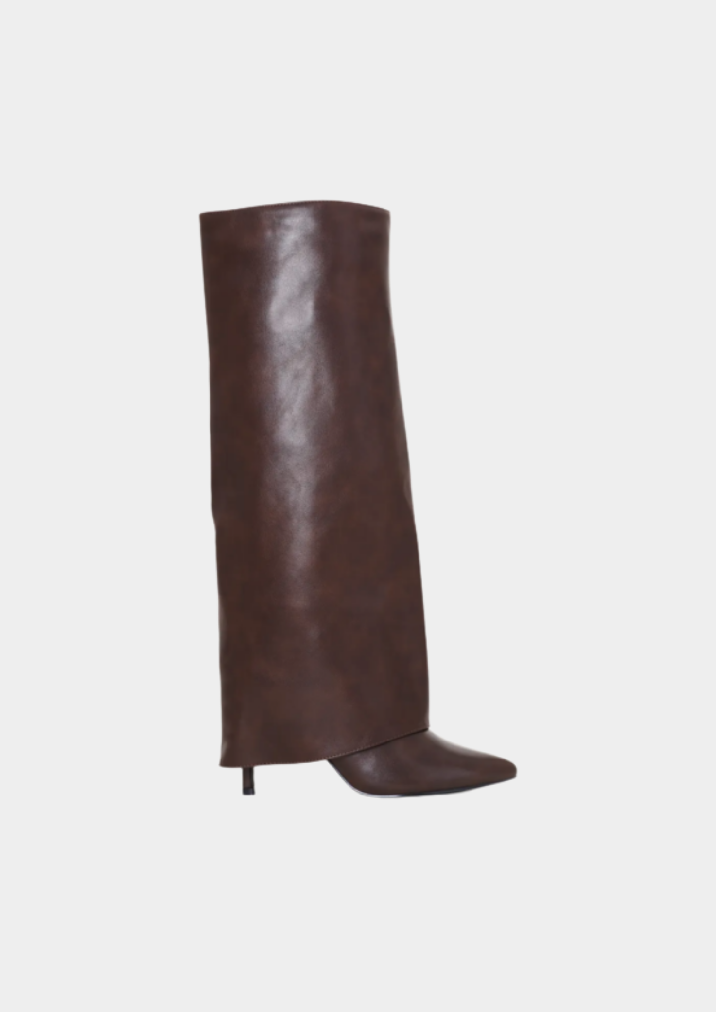 Women's Knee-High Boots – Heel and Side-Zip Design