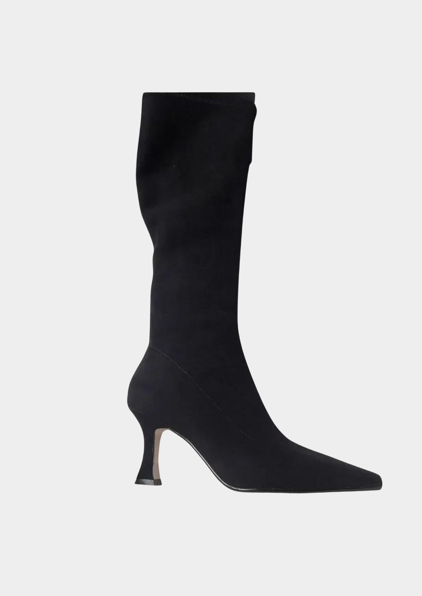 Women's Suede Thigh-High Boots – Pointed Toe, High Heel Design