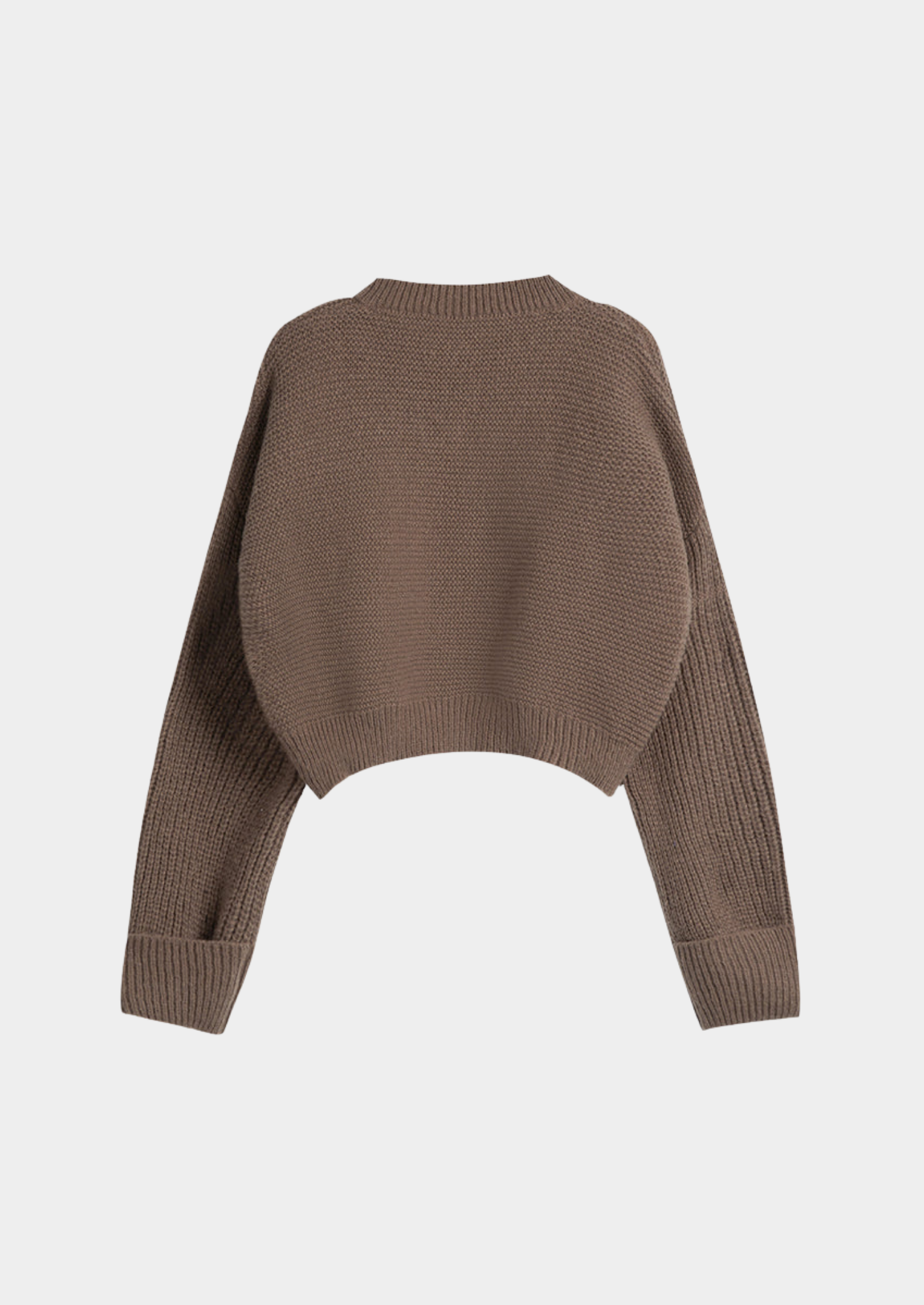Women's V-Neck Knit Sweater – Minimalist Long-Sleeve Design