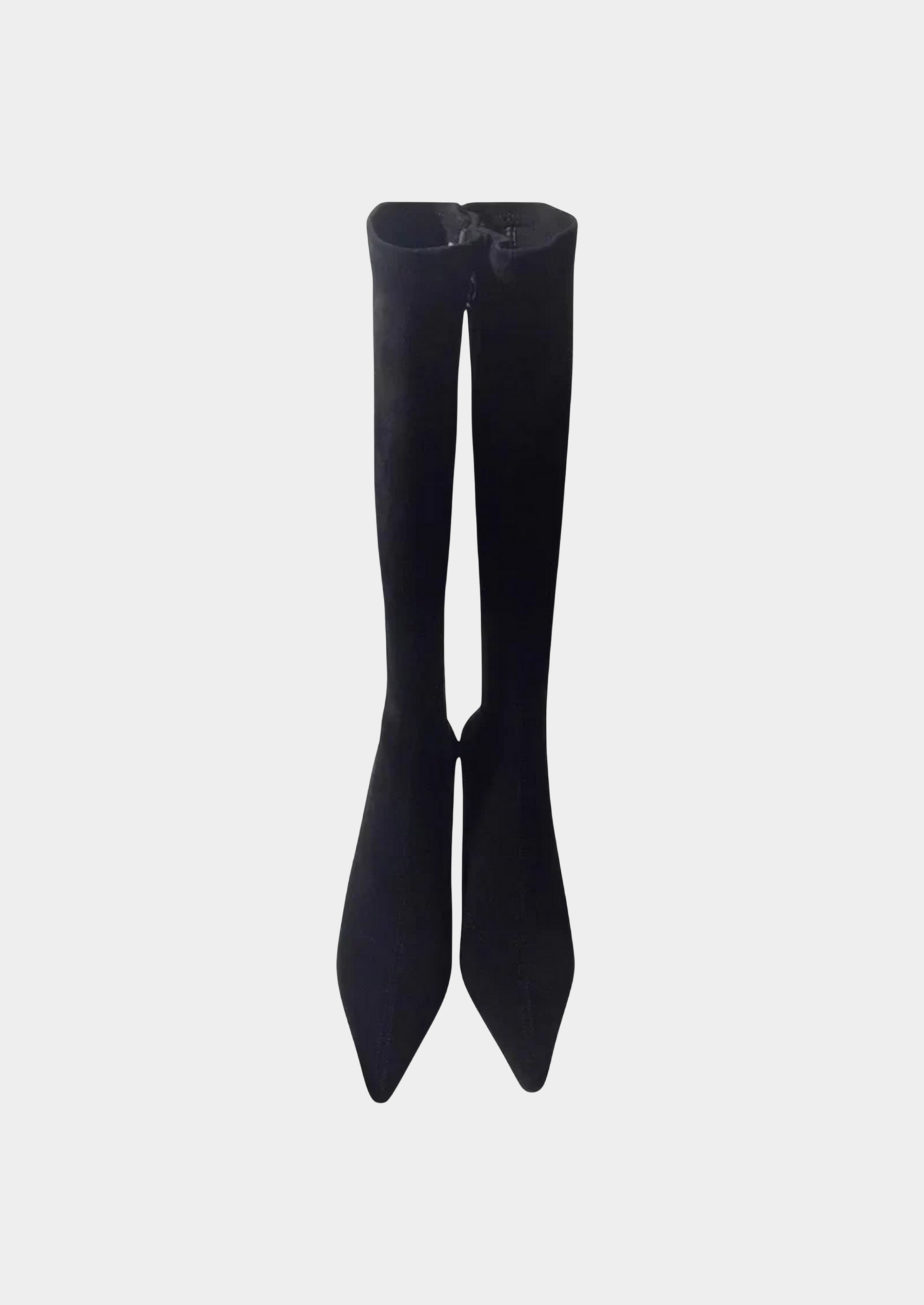 Women's Suede Thigh-High Boots – Pointed Toe, High Heel Design