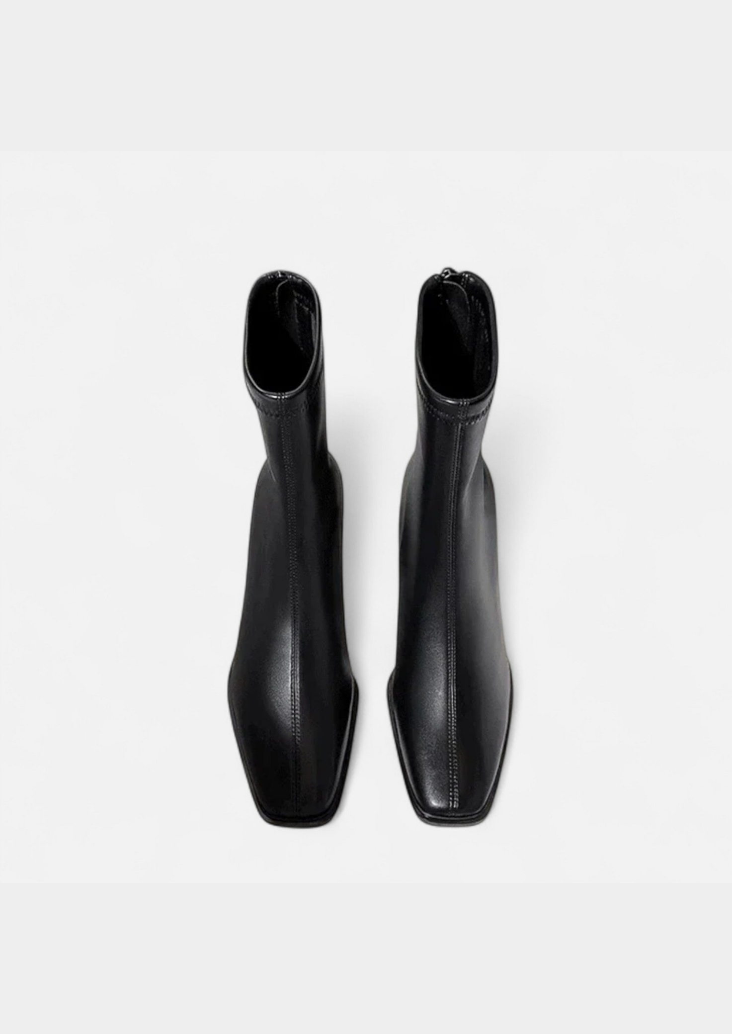 Women's Square-Toe Ankle Boots – Vintage-Inspired Design with Thick Heel